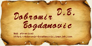 Dobromir Bogdanović vizit kartica